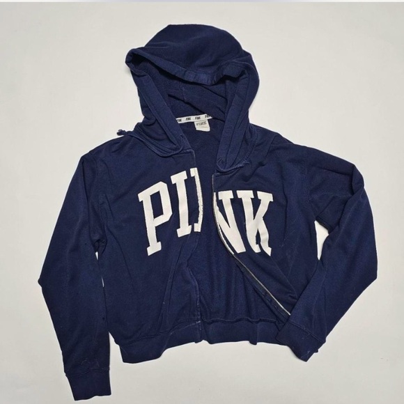 PINK zip-up hoodie, size L - Picture 2 of 7